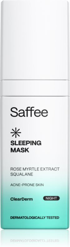 Saffee ClearDerm Sleeping Mask night mask for problem skin 30 ml
