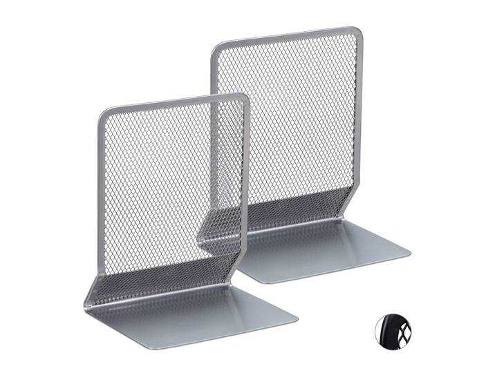 Buchstütze gross 2er-Set Silber