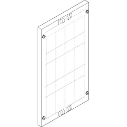 ABN FAP13703N Abdeckplatte 250x450mm 1FB/3RE_NH00 SammelS 60mm für NH00-Leisten, EBM 70mm