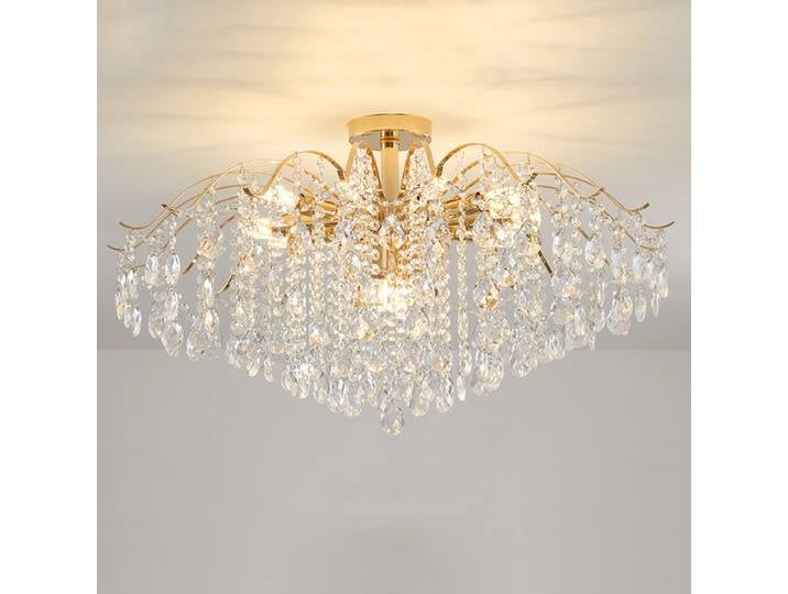 Lustre de plafond moderne en cristal de luxe pour salon, chambre à coucher, lampe suspendue LED, décoration de la maison, AC90-260V