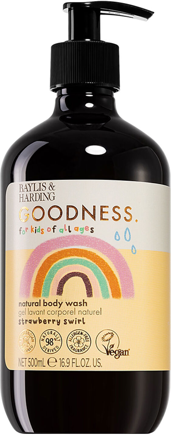 BAYLIS & HARDING Goodness For Kids Strawberry Swirl Natural Body Wash 500ml
