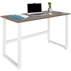 hjh OFFICE Schreibtisch WORKSPACE LIGHT I Melaminharzbeschichtete Spanplatte, Gestell pulverbeschichteter Stahl
