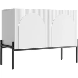 SIDEBOARD 100cm mit Bogendesign, 2 Türen, Metallbeine