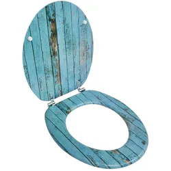 Helloshop26 - WC-Sitz mit Deckel aus MDF Design aus gealtertem Holz 02_0002884
