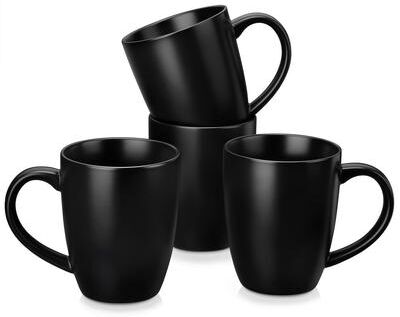 vancasso PLA Stoneware 4-Piece Coffee Mug Set 12/16 Oz.