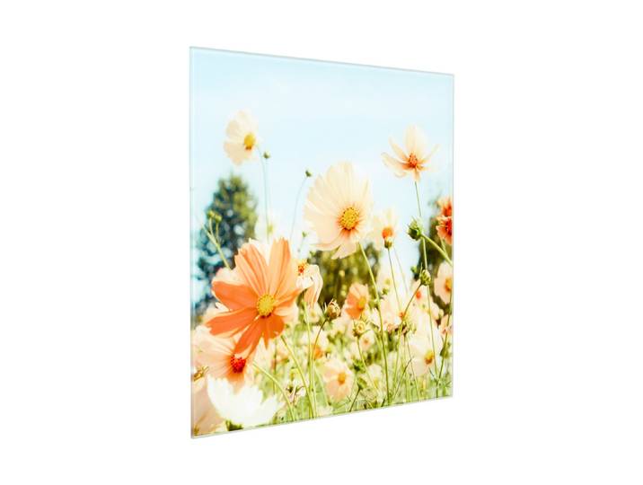 Glasbild 20x20 Flowers Yellow