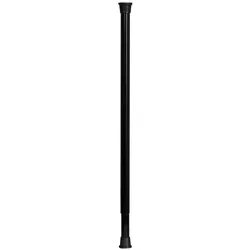 Teleskopstange Duschvorhangstange 140 - 250 cm schwarz ALU Klemmstange