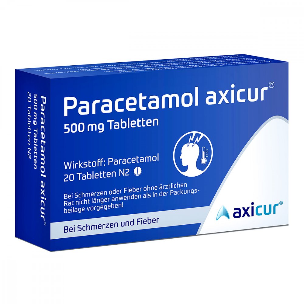axicorp Pharma GmbH Paracetamol axicur 500 mg Tabletten 15613524