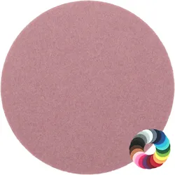 BIASTO - Premium Filz Untersetzer - rund 25cm - Farbe: rosenholz (HF048). Design Glas-Untersetzer für Getränke, Tisch, Bar, Tasse, Vase