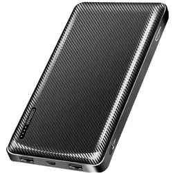LogiLink Powerbank 10.000 mAh, 2x USB-A, USB-C, micro-USC, schwarz (10000 mAh), Powerbank, Schwarz