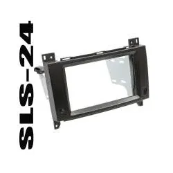 Mercedes A-Klasse W169 / B-Klasse T245 Doppel-DIN Radioblende Einbaurahmen Bl...