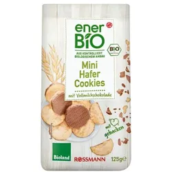 enerBIO Mini-Haferkekse mit Schokolade 125 g