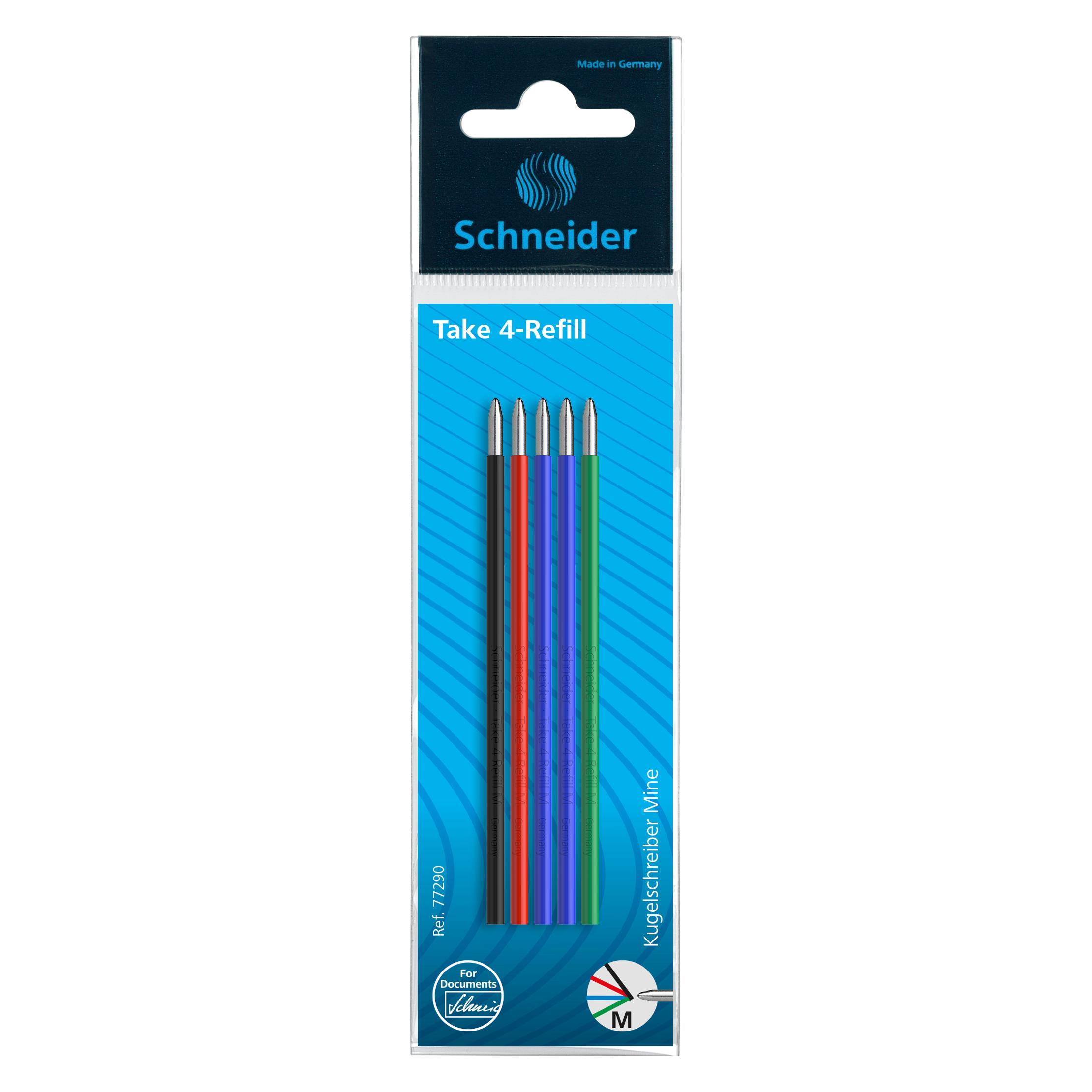Schneider Take (Blau, Grün, Rot, Schwarz, 0.50 mm, 5 Stk.) (77290)