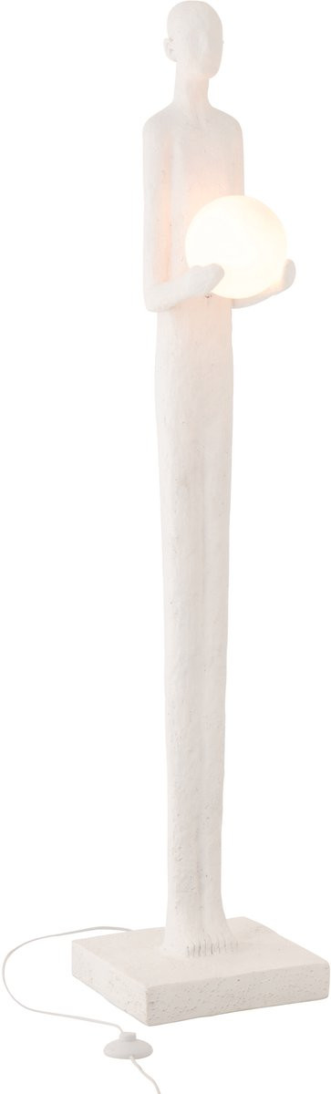 J-Line Staande lamp Person - Wit - Polyresin