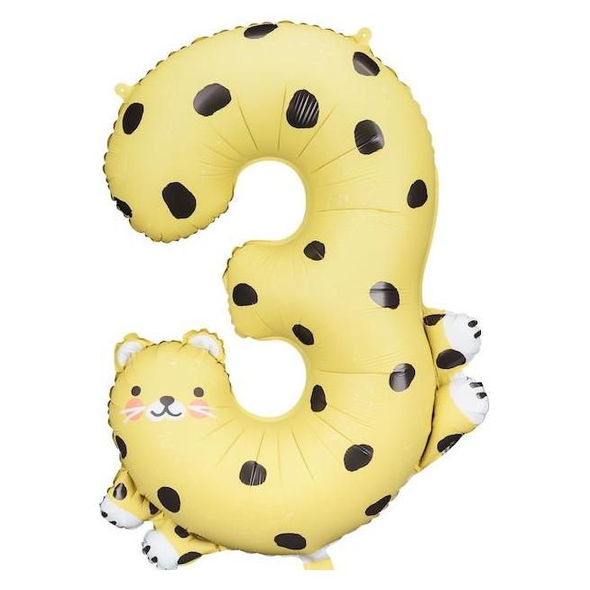 Partydeco Folienballon Gepard (1x) (FB163-3)