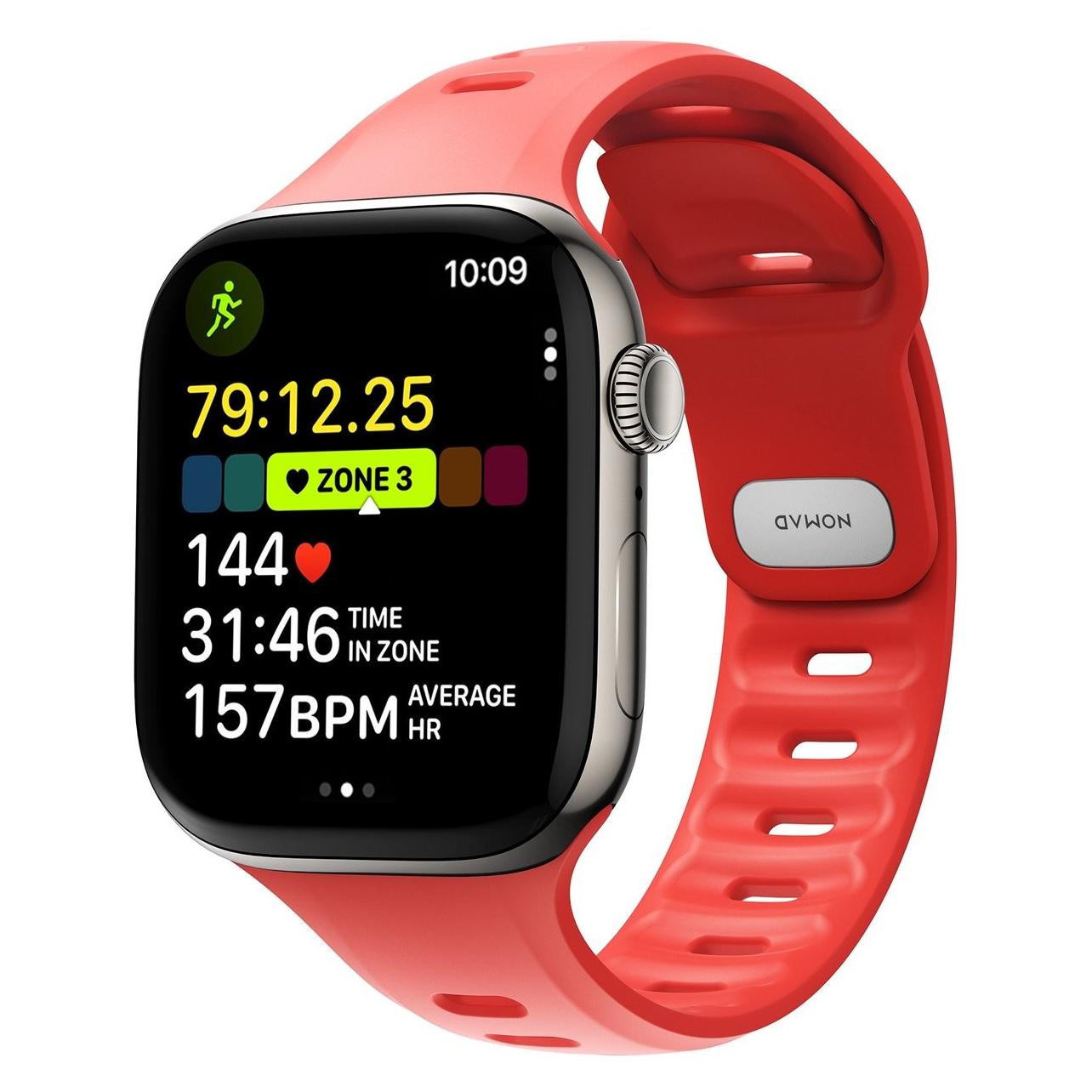 Nomad Tempo Band 46mm Coral (Kunststoff, Rubber) (NM011437858)