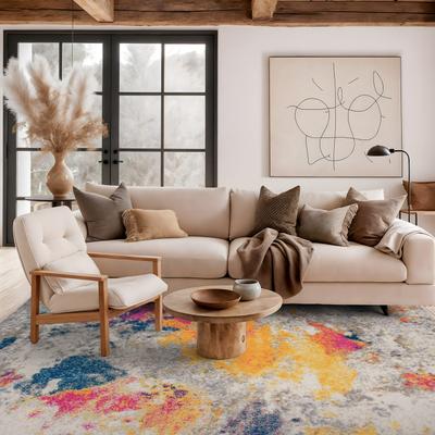 World Rug Gallery Abstract Contemporary Area Rug