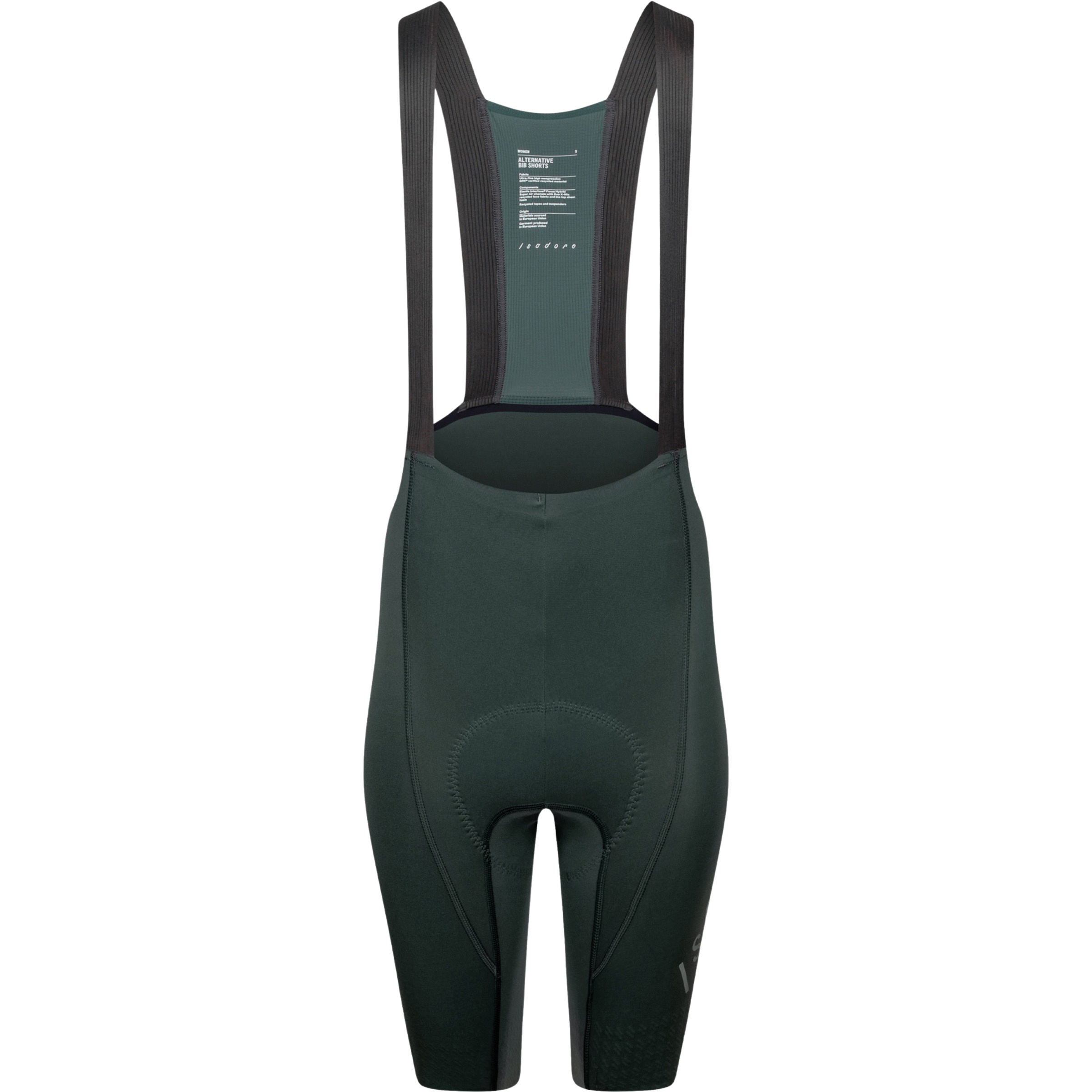 Isadore Alternative Bib kurz Damen Fahrradhose gruen Größe XS Gravel | Rennrad