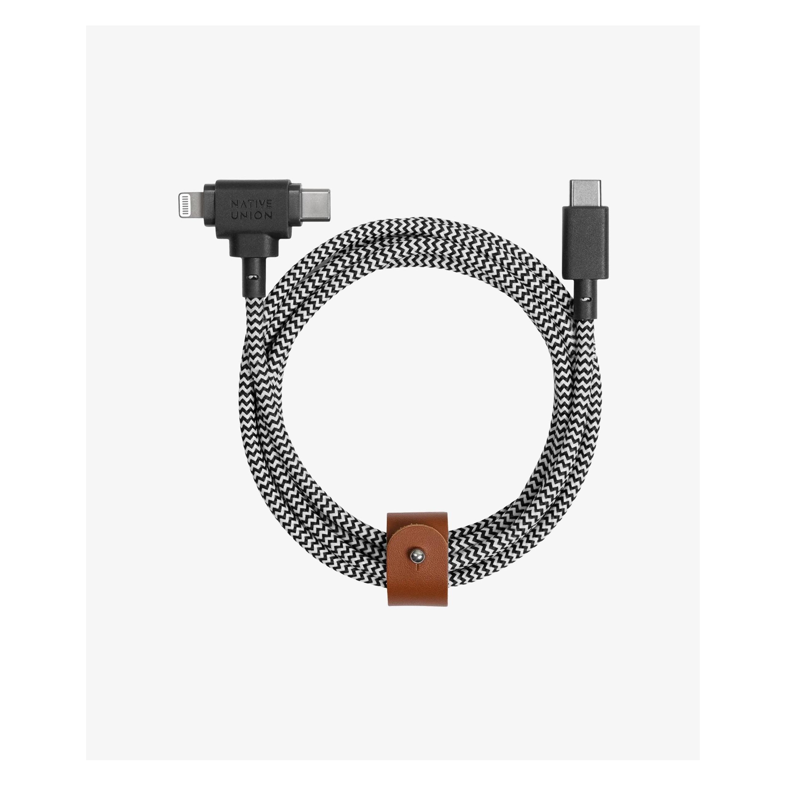 Native Union Ladekabel schwarz/klein gemustert (1.50 m) (BELT-CCL-ZEB-NP)