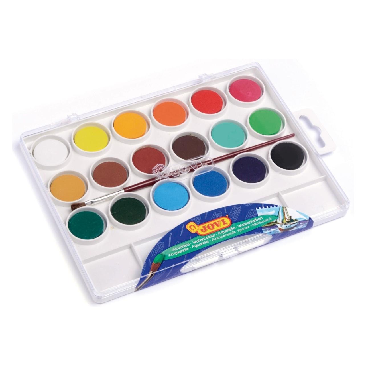 Jovi Aquarellfarben VE=18x 22ml Farbkasten (22 ml) (800/18)