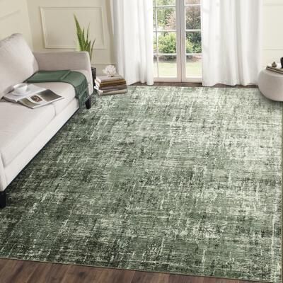 "Garvee Modern 8'x10'Area Rug,Modern Gradient Thin Non-Shed Washable Rug - 2'3"" x 12' Runner"