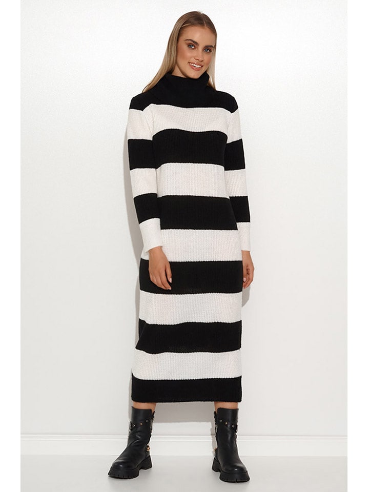 Makadamia Lange Kleider (Maxi) in schwarz_creme - onesize