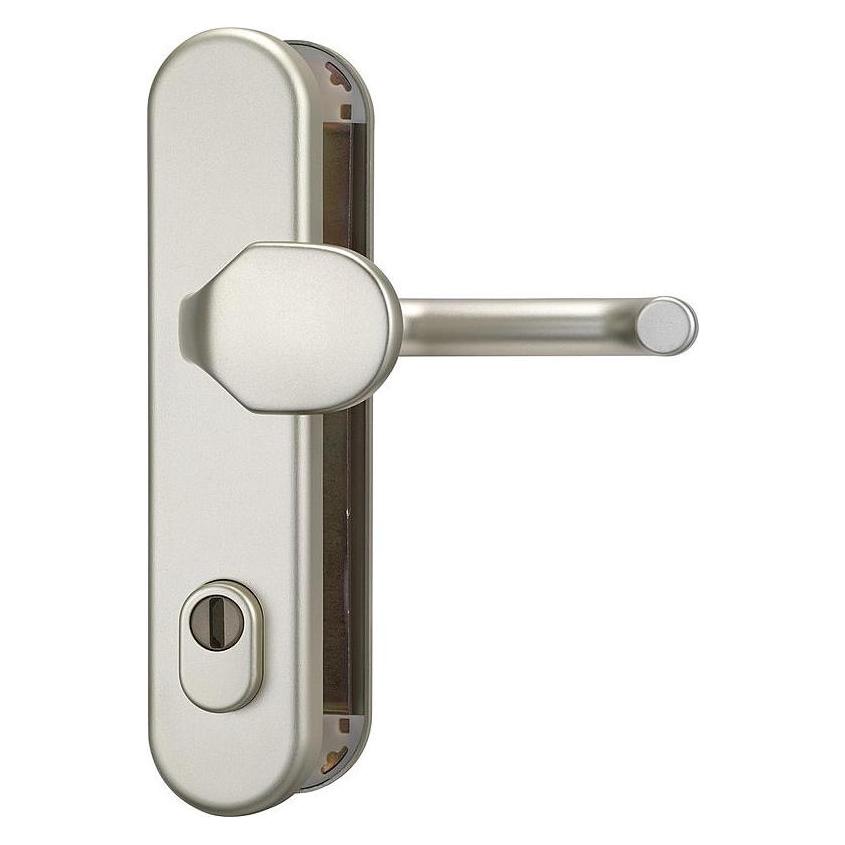 Abus HLZS814 F2 Schutzbeschlag rund, WG, neusilber (Türgarnitur) (37405)