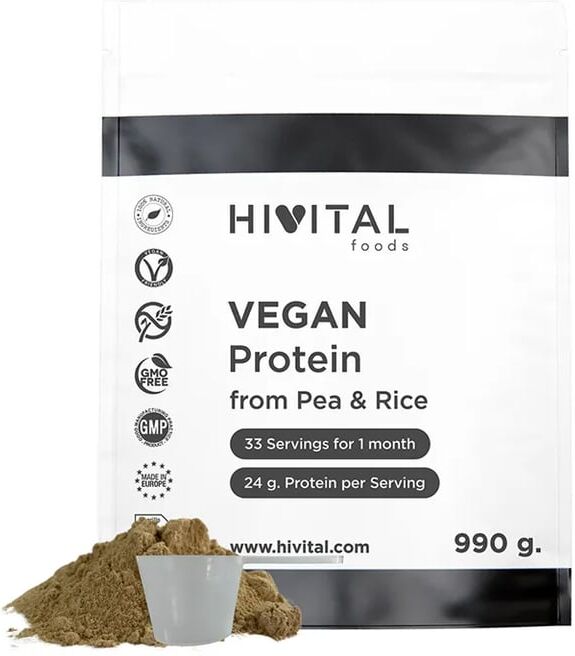 Hivital Foods Vegan Protein From Pea Rice 990g