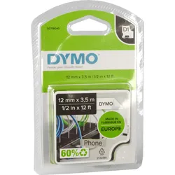 Dymo Label Band D1 16957 (S0718040) schwarz auf weiß  12mm x 3,5m  Nylon flexibel