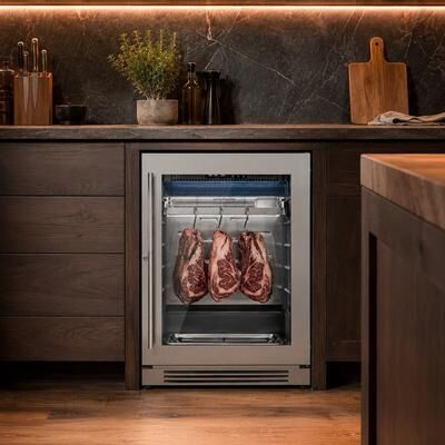 "Ca'Lefort 24"" 3.78 cu.ft Meat Aging Refrigerator Compact Dry Aging Fridge with UV Protection"