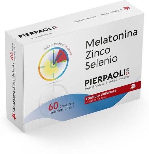 Pierpaoli Dr. Melatonina Zinco-Selenio Integratore Sonno 60 Compresse
