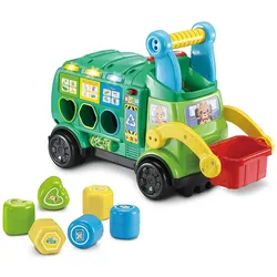 V-Tech 80-541804 - baby - 2-in-1 Recycling-Rutschauto – Rutschfahrzeug & Sortierspiel
