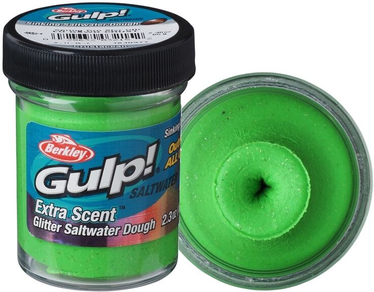 Berkley Gulp! Dough-Crustacean Spríng Green Silver Glitter