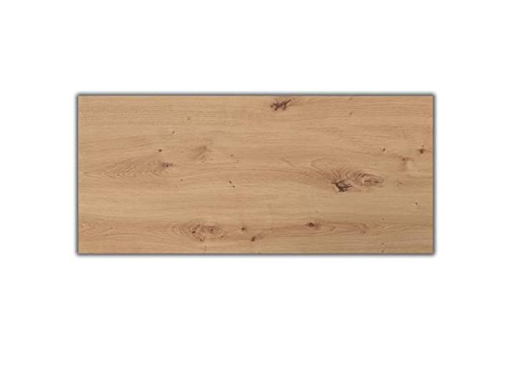 bümö Tischplatte 180x80 cm in Asteiche, Schreibtischplatte aus Holz, Holzplatte, Spanplatte kratzfest beschichtet, ABS-Kante, 120 kg Tragkraft für DIY Homeoffice Schreibtisch & mehr