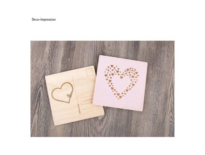 Rayher Holz-Postkarte FSC Mix Credit 15 × 15 × 0.3 cm 2 Stück