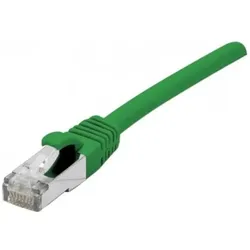Exertis Connect Patchkabel CAT. 6, F/UTP, PoE, halogenfrei, grün, 30,0 m Geschirmtes Patchkabel mit Rastnasenschutz (CAT6, 30 m), Netzwerkkabel