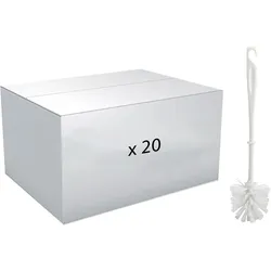 MSV Box De 20 Brosses Blanches économiques, Reinigungsutensil, Weiss