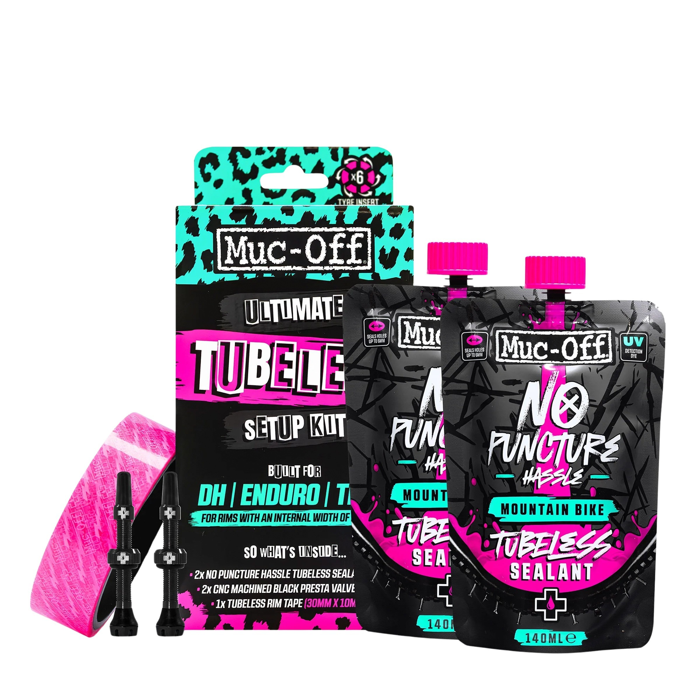 Muc Off UltimateTubeless Kit - DH/Trail/Enduro Fahrradwerkzeug & Fahrradpflege pink Größe 44mm