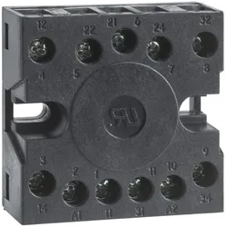 Schneider Electric RE48ASOC11AR Sockel für Zeitrelais RE48A, 11 Pins, rückseitiger Schraubanschluss, IP20