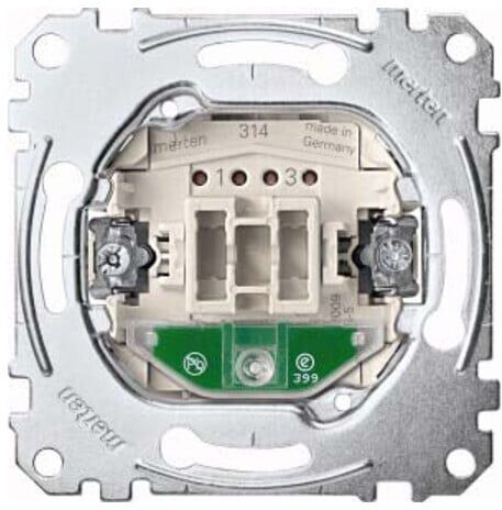 Merten Aus-Kontrollschalter-Eins. 2-pol.10AX 250V AC MEG3102-0000)