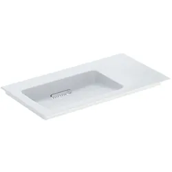 Geberit One Möbel-Waschtisch 505008001 90x47,5cm, ohne Überlauf, weiß KeraTect/Blende weiß, ohne Hahnloch