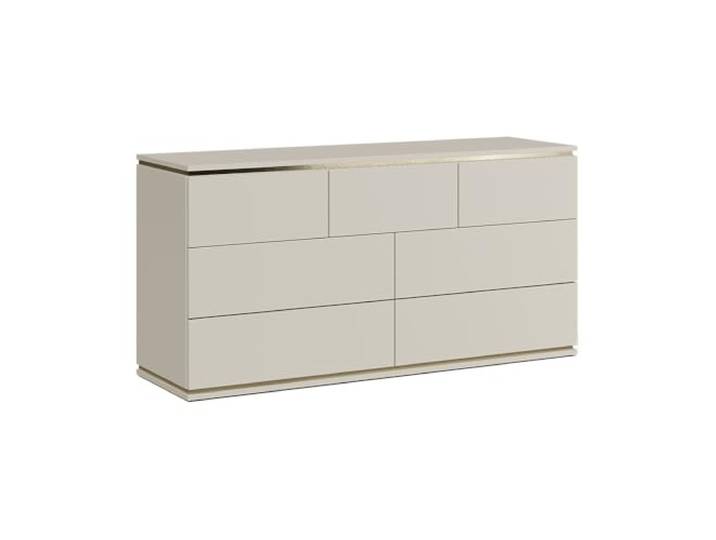 Vicco Kommode Linette, Cashmere, 139.8 x 70 cm mit 7 Schubladen, Push-to-Open Mechanismus für geräuschloses Öffnen
