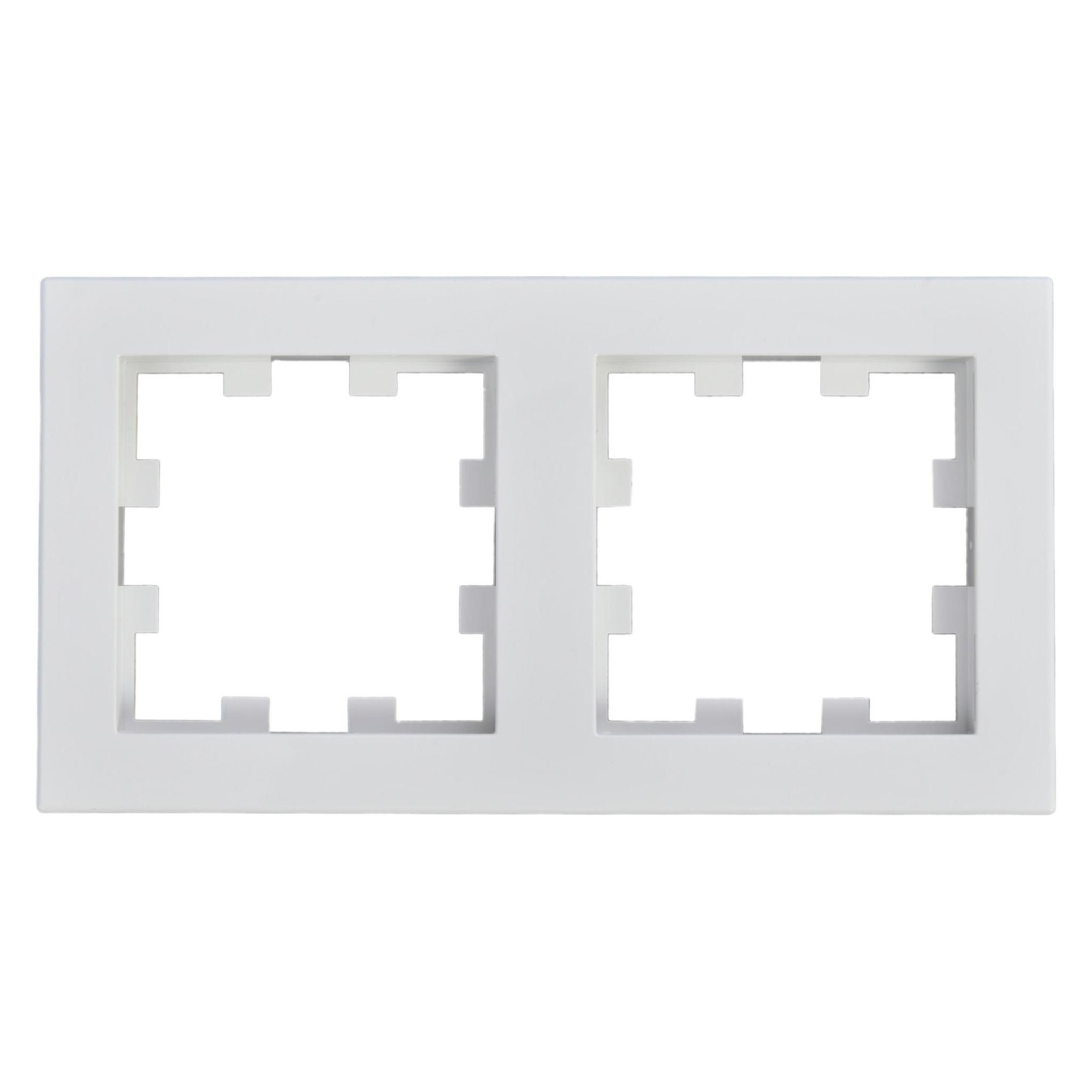 Panasonic WDTF00022WHEU1 Karre Plus 55 Abdeckrahmen 2fach weiss (076130)