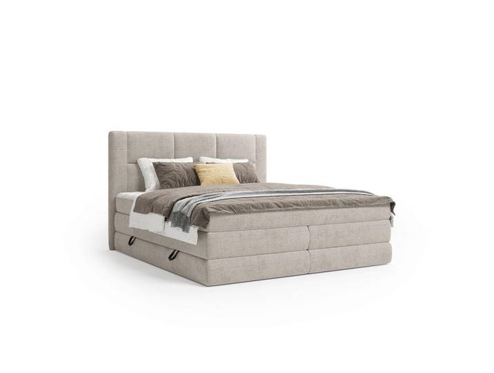 Esposa Boxspringbett, Beige, Kunststoff, H3 + H4, 140x200 cm, Schlafzimmer, Bett, Boxspringbetten