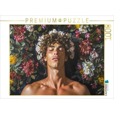 CALVENDO Puzzle Die größte Stärke eines Mannes ist seine Fähigkeit, seine Emotionen zu zeigen | 1000 Teile Lege-Größe 64x48cm Foto-Puzzle für