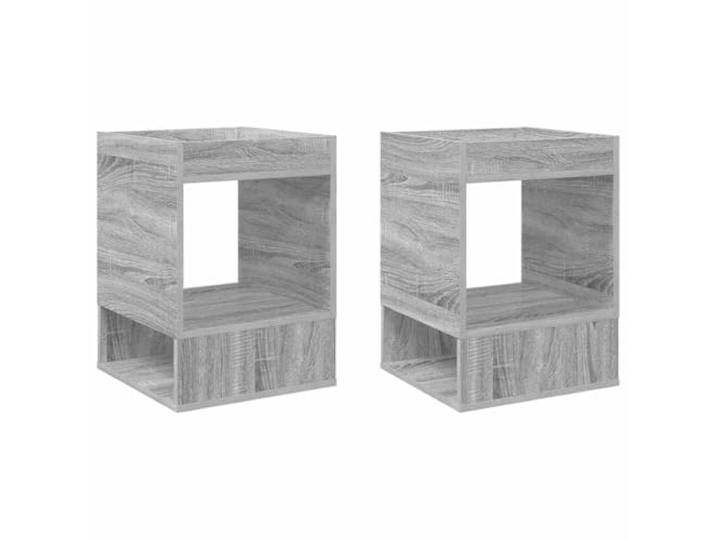 Kaorsrow 2er Set Beistelltisch 40x40x56 cm Graues Sonoma Holzwerkstoff Vielseitige Nachtkonsolen für Schlafzimmer und Flur schaffen griffbereite Ordnung für Bücher, Tassen oder Zeitschriften.
