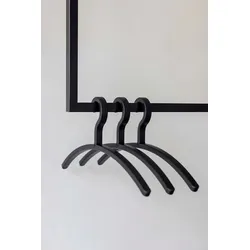 Metallbude Kleiderbügel 3er-Set Fay Kunststoff Schwarz