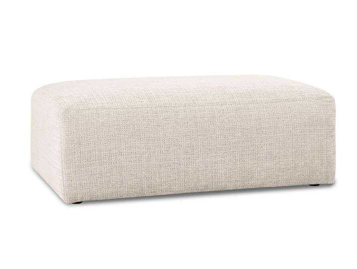 Polsterhocker INOSIGN Koa , cream, B:114cm H:44cm T:61cm, 100% Polyester, Hocker, Polsterhocker, Wellenunterfederung, weicher Lounge-Sitzkomfort