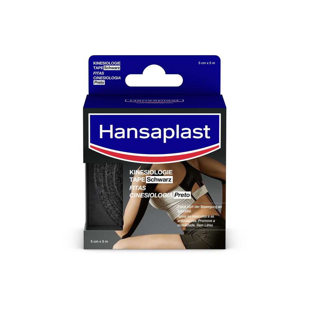 Hansaplast Sport Kinesiologie Tape 5 cmx5 m schw. 1 St Bandage(s)