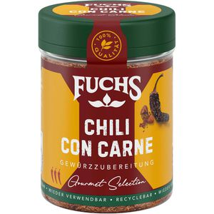 Fuchs Gewürzmischung Gourmet Selection, Chili con Carne, für mexikanische Gerichte, vegan, im Streuer, 60 g